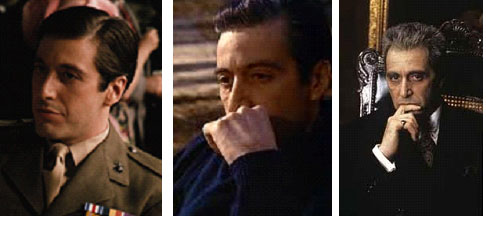 Al Pacino in the Godfather movies