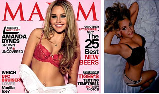 Amanda Bynes on the cover of Maxim Magazine