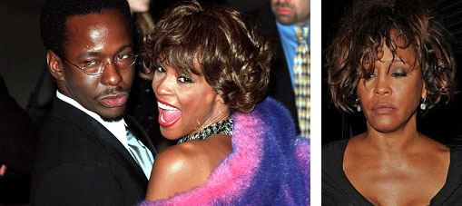 Bobby Brown with Whitney Houston