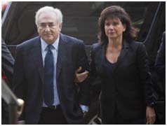 Dominque Straus Kahn with his wife