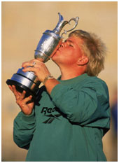 John Daly after he won the 1995 British Open Championship
