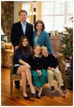 John Edwards with his family