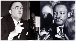 Martin Luther King and J. Edgar Hoover