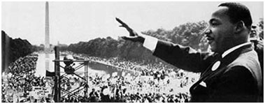 Martin Luther King at march on washington