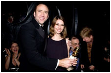 Nicolas Cage and Sophia Coppola