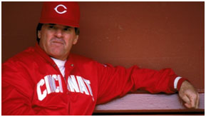 Pete Rose as manager of the Reds