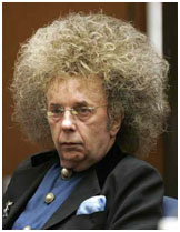 Phil Spector wearing a wig