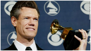 Randy Travis accepting a Grammy Award