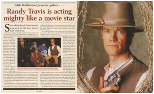 Randy Travis in a western film