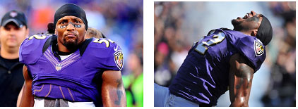 Ray Lewis in baltimore ravens uniform