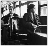 Rosa Parks on a bus